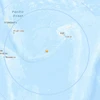 Động đất 7,2 độ làm rung chuyển khu vực gần đảo quốc Vanuatu