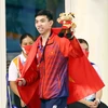 Kinh ngư Nguyễn Huy Hoàng - niềm hy vọng tại ASIAD và Olympic - cho thấy phong độ cao tại SEA Games 31. (Ảnh: Phạm Kiên/TTXVN)