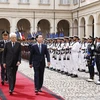 Lễ đón chính thức Chủ tịch nước Võ Văn Thưởng thăm cấp nhà nước Italy