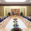 Hình ảnh Thủ tướng Phạm Minh Chính hội kiến Tổng thống Mông Cổ 