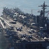 Tàu sân bay USS Carl Vinson của Mỹ. (Ảnh: Yonhap/TTXVN)