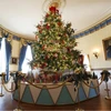 Nhà Trắng năm nay được trang hoàng cùng 98 cây thông Noel. (Nguồn: Getty Images)