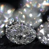 Những viên kim cương được nhà sản xuất kim cương Alrosa trưng bày giới thiệu tại Moskva, Nga. (Nguồn: Reuters)