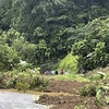 Hiện trường vụ lở đất trên tuyến đường giữa Quibdo và Medellin, quận Choco, Colombia ngày 12/1. (Ảnh: AFP/TTXVN)