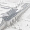 Tuyết phủ trắng thủ đô Seoul, Hàn Quốc. (Ảnh: Yonhap/TTXVN)
