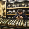 Vàng trang sức được bày bán tại tiệm kim hoàn ở Erbil, Iraq. (Ảnh: THX/TTXVN)