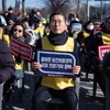 Các bác sỹ ở Seoul phản đối kế hoạch tăng số lượng của chính phủ. (Nguồn: Getty images)