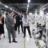 Ông Marc E.Knapper, Đại sứ Hoa Kỳ tại Việt Nam, thăm một khu công nghiệp tại Hải Phòng. (Ảnh: Hoàng Ngọc/TTXVN)