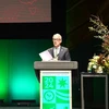 Đặc phái viên về Đông Nam Á của Chính phủ Australia Nicholas Moore phát biểu tại Diễn đàn về khí hậu và chuyển đổi năng lượng sạch. (Ảnh: Lê Đạt/TTXVN)