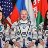 Phi hành gia Tracy Dyson (trái), Oleg Novitsky (giữa) và Marina Vasilevskaya (phải). (Ảnh: Space)