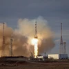 Tàu vũ trụ Soyuz MS-25 của Nga được phóng từ sân bay vũ trụ Baikonur ở Kazakhstan ngày 23/3. (Ảnh: AFP/TTXVN)