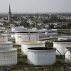 Bể chứa dầu tại kho dự trữ ở Donges, Pháp. (Ảnh: AFP/TTXVN)