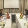 Thứ trưởng Nguyễn Minh Hằng hội đàm với Thứ trưởng Ngoại giao và hội nhập khu vực Ghana Kwaku Ampratwum Sarpong. (Nguồn: Báo Thế giới và Việt Nam)