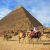 Kim tự tháp Khafre tại Giza, Cairo, Ai Cập. (Ảnh: AFP/ TTXVN)