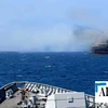 Một tàu chở dầu trúng tên lửa ngoài khơi Yemen. (Ảnh minh họa. Nguồn: AFP)