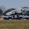 Máy bay chiến đấu Tornado ECR của Đức cất cánh từ căn cứ không quân ở miền Bắc Jagel, tham gia một cuộc tập trận của NATO. (Ảnh: AFP/TTXVN)