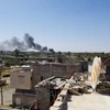 Khói bốc lên sau một cuộc không kích tại Sanaa, Yemen, ngày 7/6. (Ảnh: THX/TTXVN)