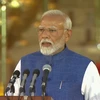 Thủ tướng Ấn Độ Narendra Modi tuyên thệ nhậm chức tại thủ đô New Delhi ngày 9/6/2024. (Ảnh: THX/TTXVN)