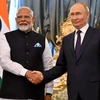 Tổng thống Nga Vladimir Putin và Thủ tướng Ấn Độ Narendra Modi. (Nguồn: AP)