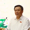Ông Nguyễn Xuân Thắng, Ủy viên Bộ Chính trị, Giám đốc Học viện Chính trị quốc gia Hồ Chí Minh, Chủ tịch Hội đồng Lý luận Trung ương. (Ảnh: Đức Hiếu/TTXVN)