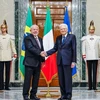 Tổng thống Italy Sergio Mattarella (phải) và người đồng cấp Brazil Lula da Silva. (Ảnh: merco press)