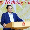 Thủ tướng Phạm Minh Chính phát biểu tại Hội nghị thúc đẩy đầu tư công năm 2024. (Ảnh: Dương Giang/TTXVN)