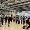 Sân bay Suvarnabhumi tấp nập khách qua lại. (Ảnh Đỗ Sinh/TTXVN)