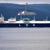 Tàu chở LNG xuất khẩu. (Ảnh: AA)