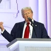 Cựu Tổng thống Mỹ Donald Trump phát biểu tại Đại hội toàn quốc của đảng Cộng hòa ở Milwaukee, bang Wisconsin ngày 18/7. (Ảnh: Kyodo/TTXVN)