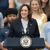 Phó Tổng thống Mỹ Kamala Harris phát biểu tại Washington, DC.. (Ảnh: THX/TTXVN)