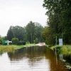 Cảnh ngập lụt tại Jelgava, Latvia, ngày 4/8. (Ảnh: Getty Images/TTXVN)