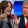 Ứng cử viên Tổng thống của đảng Dân chủ, Phó Tổng thống Mỹ Kamala Harris (trái) và ứng cử viên đảng Cộng hòa Donald Trump. (Ảnh: AP/TTXVN)