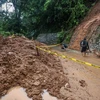 Hiện trường vụ lở đất do mưa lớn gây ra bởi bão Yagi ở tỉnh Rizal, Philippines ngày 2/9. (Ảnh: THX/TTXVN)