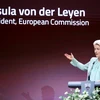 Chủ tịch Ủy ban châu Âu (EC) Ursula von der Leyen phát biểu tại Diễn đàn Chiến lược Bled ở Slovenia ngày 2/9. (Ảnh: THX/TTXVN)