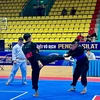 Sau lễ khai mạc Giải vô địch Pencak Silat Quốc gia năm 2024, các vận động viên bước vào các nội dung thi đấu của giải. (Ảnh: Huỳnh Sơn/TTXVN)