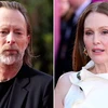 Ca sỹ Thom Yorke (trái) và diễn viên Julianne Moore.. (Ảnh: Rex/Shutterstock)