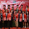 Các bạn trẻ hào hứng trải nghiệm văn hoá Nhật Bản tại lễ hội Toufu Sai.