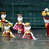 [Photo] Ghé thăm rạp múa rối nước ngoài trời ở làng Đào Thục