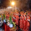 [Photo] Lễ khai ấn Đền Trần Nam Định diễn ra nhộn nhịp trong đêm