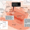 [Infographics] Hậu quả nghiêm trọng sau trận động đất ở Nepal