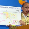 Bộ trưởng Y tế Hàn Quốc Moon Hyung-pyo công bố tên các bệnh viện điều trị cho bệnh nhân nhiễm MERS. (Nguồn: Yonhap/TTXVN)