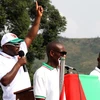 Tổng thống Burundi Pierre Nkurunziza phát biểu trong chiến dịch vận động tranh cử tại Bujumbura. (Nguồn: AFP/TTXVN)