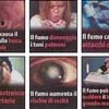 Những hình ảnh đáng sợ này sẽ xuất hiện trên các bao thuốc lá ở Italy trong thời gian tới. (Nguồn: La Stampa)