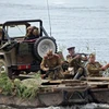 Tái hiện lại cảnh lịch sử trong Thế chiến thứ 2 trước khi bắt đầu cuộc thi kỹ thuật quân sự Open Water ở Murom. 