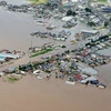 Mực nước nhiều sông lớn phía Bắc đã tràn bờ, khiến trận lũ này trở thành trận lũ tồi tệ nhất trong vòng 60 năm qua. (Nguồn: CCTVNews)