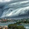 Một cơn bão mạnh đã quét qua thành phố Sydney hôm qua, tạo ra hiện tượng mà một số người gọi là 'Tsunmani mây.'
