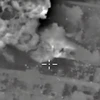 Không quân Nga không kích trúng một mục tiêu IS tại thành phố Aleppo, Syria. (Nguồn: AFP/TTXVN) 