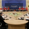 Hội nghị thượng đỉnh ba bên Hàn-Trung-Nhật. (Nguồn: AFP/TTXVN)