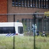 Cảnh sát Bỉ điều tra tại hiện trường vụ nổ tại Viện nghiên cứu hình sự quốc gia ở Brussels ngày 29/8. (Nguồn: AFP/TTXVN)
