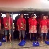Indonesia tổ chức lễ trao trả ngư dân Việt Nam trên biển.